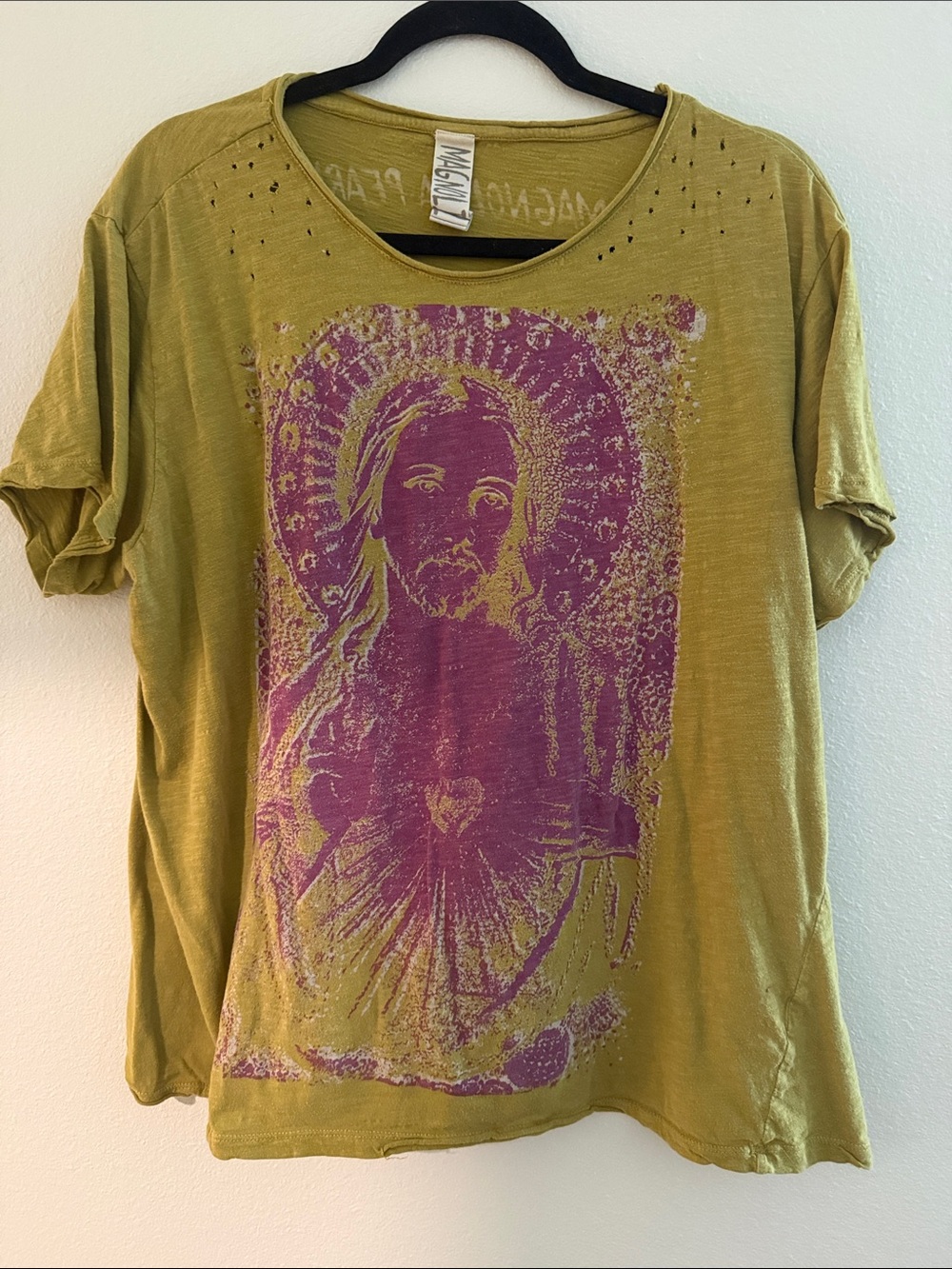 Magnolia Pearl Beautiful Sacred Heart of Jesus Tee More than Many Sparrows OSFM
